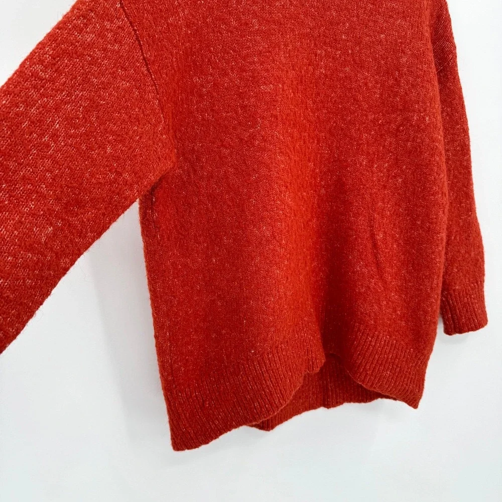 Old Navy Cozy Cocoon Orange Tunic Fox Long Sleeve‎ Sweater Women's SP